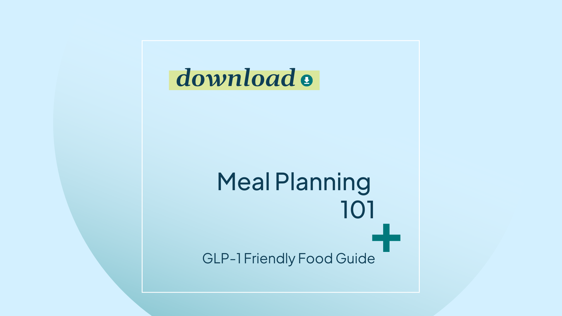 Meal Planning 101